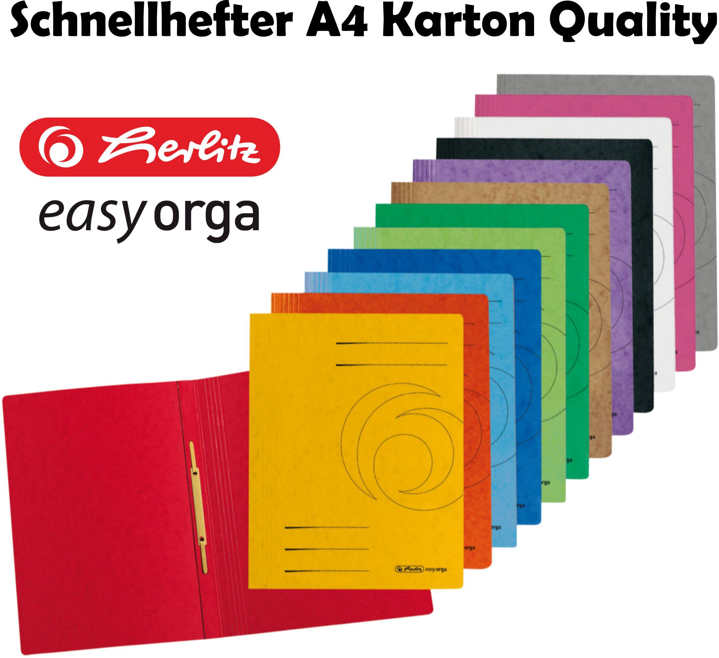 Herlitz Schnellhefter A4 Karton Quality
