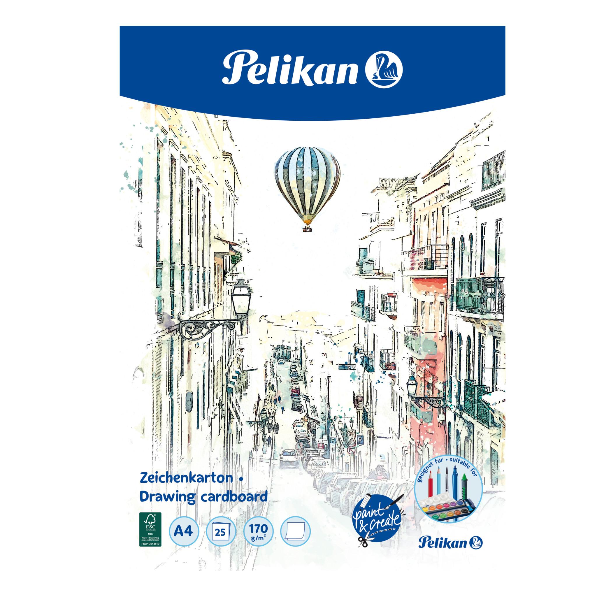Pelikan Zeichenkarton DIN A4, 170g/m2, 25 Blatt